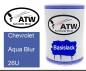 Preview: Chevrolet, Aqua Blur, 26U: 500ml Lackdose, von ATW Autoteile West.